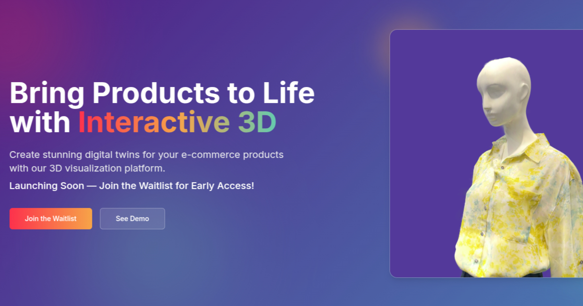 DiffStudio - 3D Product Visualization for E-Commerce
